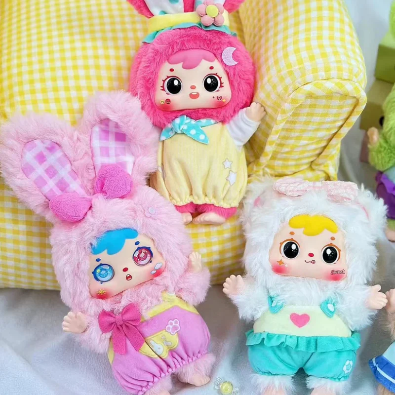 TYKE THREE Happy Picnic of Bear and Rabbit Plush toy doll