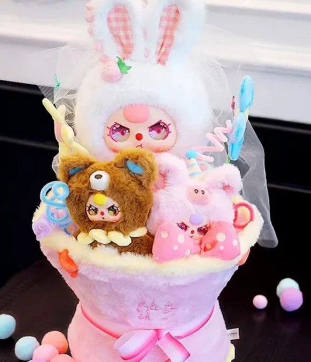 Baby Three 520 Valentine's Day Limited Flower Bouquet Plush toy doll